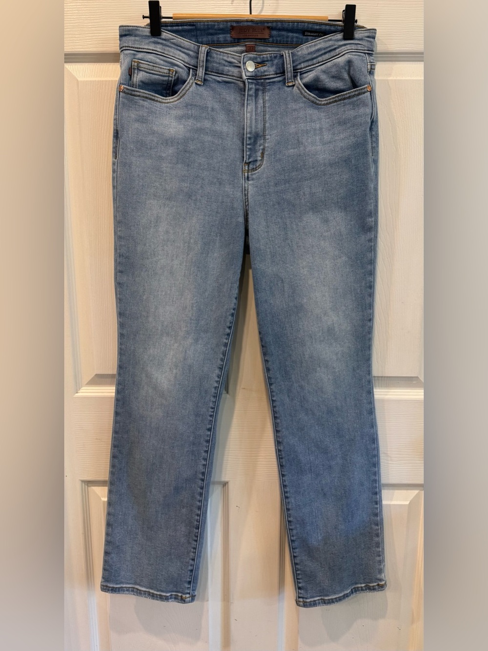 Judy Blue Women's Straight Fit Blue Stretch Jeans Women’s Size 13/31 Inseam 30in